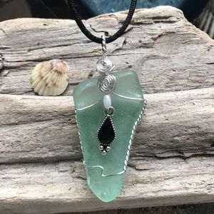 Sea glass necklace